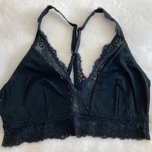 #114. 🆕 NWOT, Auden, Unlined Bralette, Size L, Black, (Women)